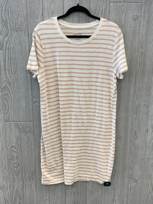 Striped Pattern Dress Casual Midi Universal Thread, Size L