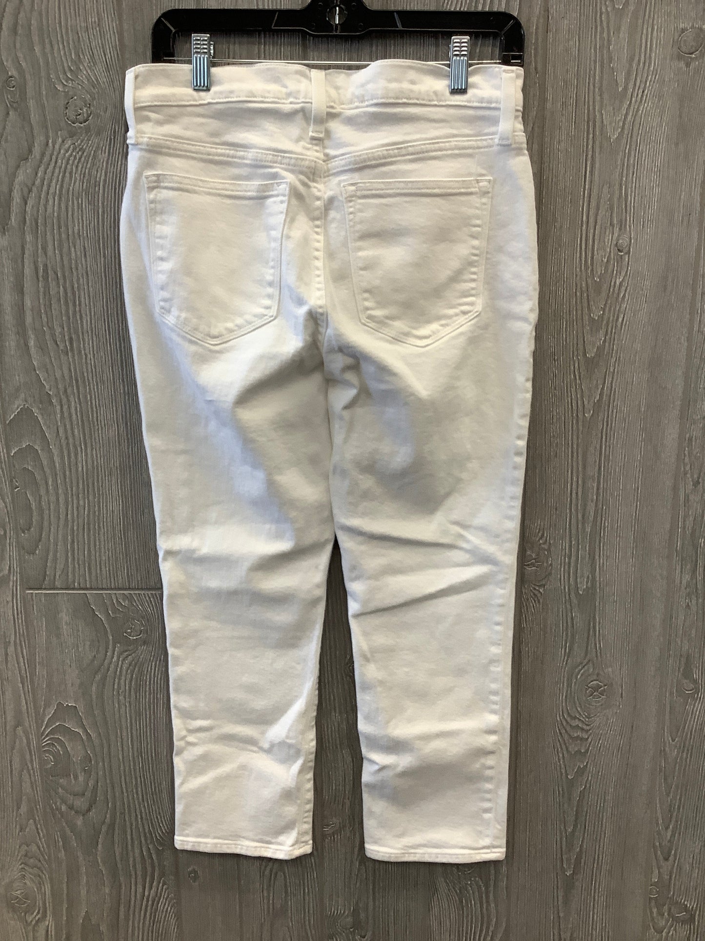 White Denim Jeans Straight J. Crew, Size 8petite