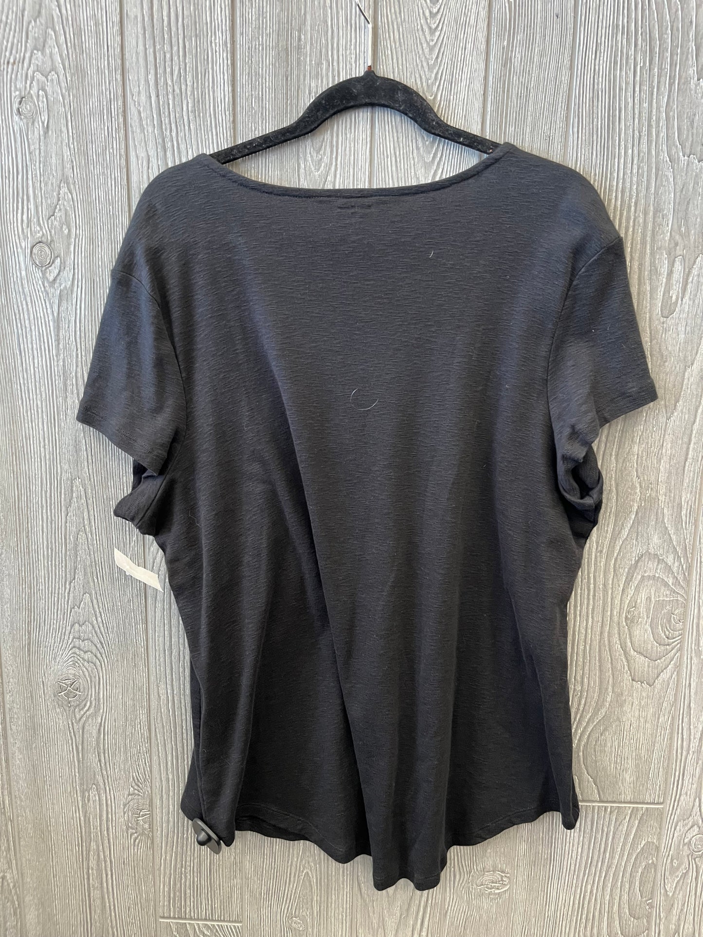 Top Short Sleeve By Ruff Hewn In Black, Size: 2x