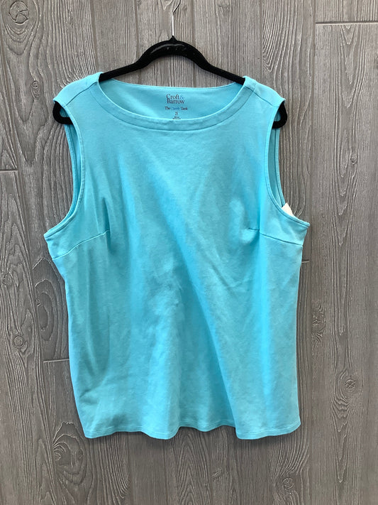 Blue Tank Top Croft And Barrow, Size 2x