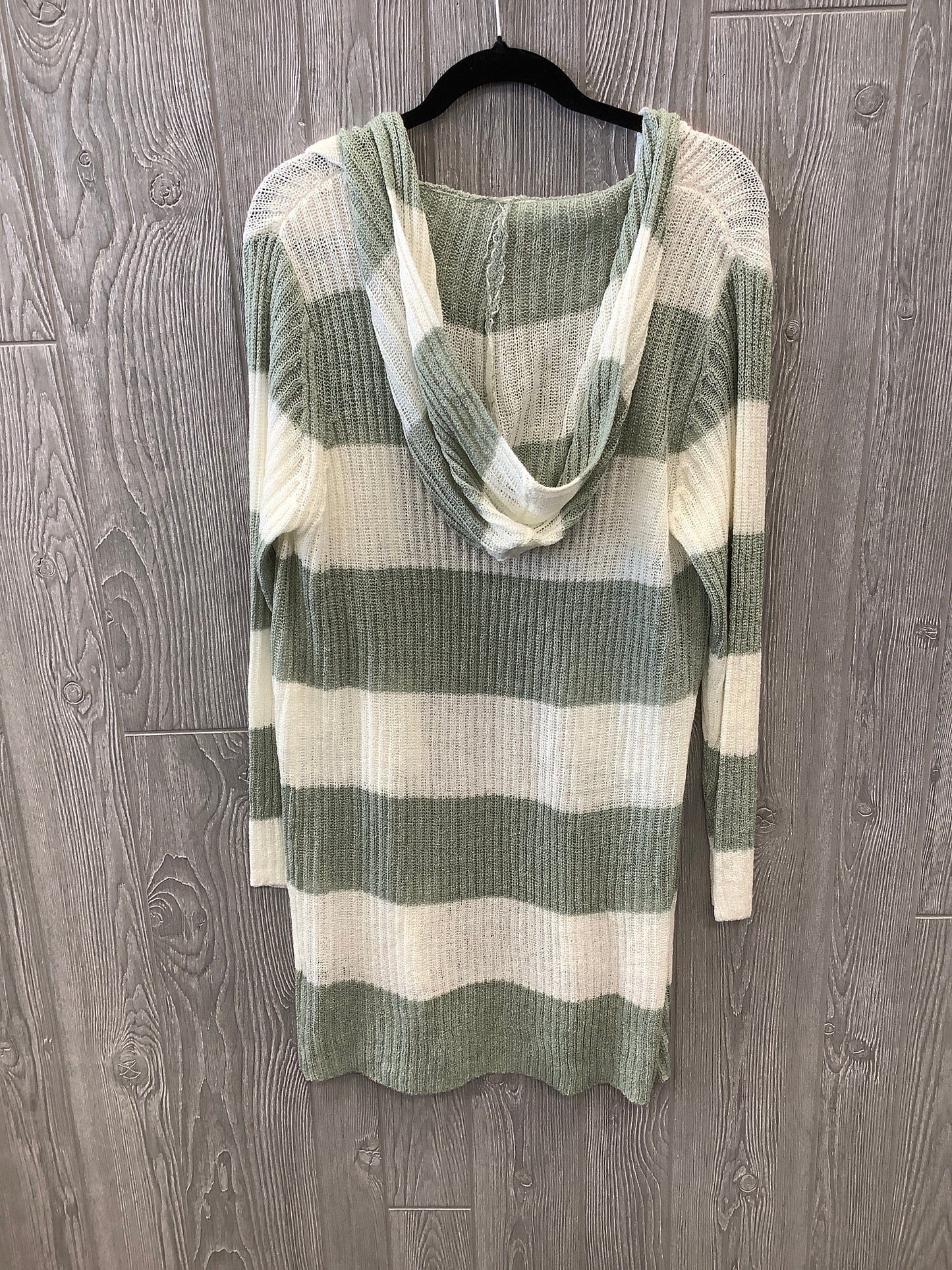 Striped Pattern Cardigan Pol, Size M