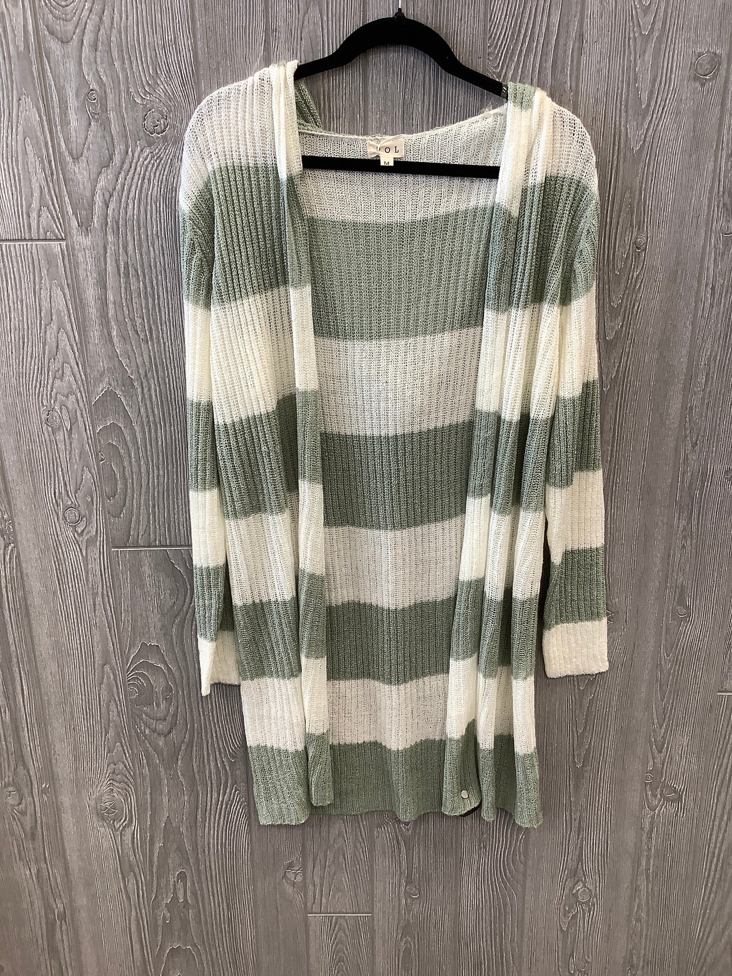 Striped Pattern Cardigan Pol, Size M