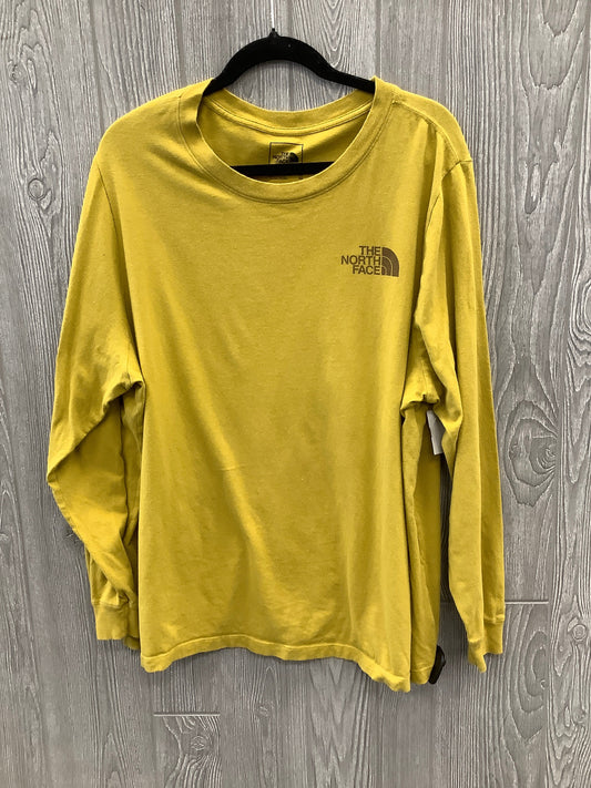 Athletic Top Long Sleeve Crewneck By The North Face In Yellow, Size: 3x