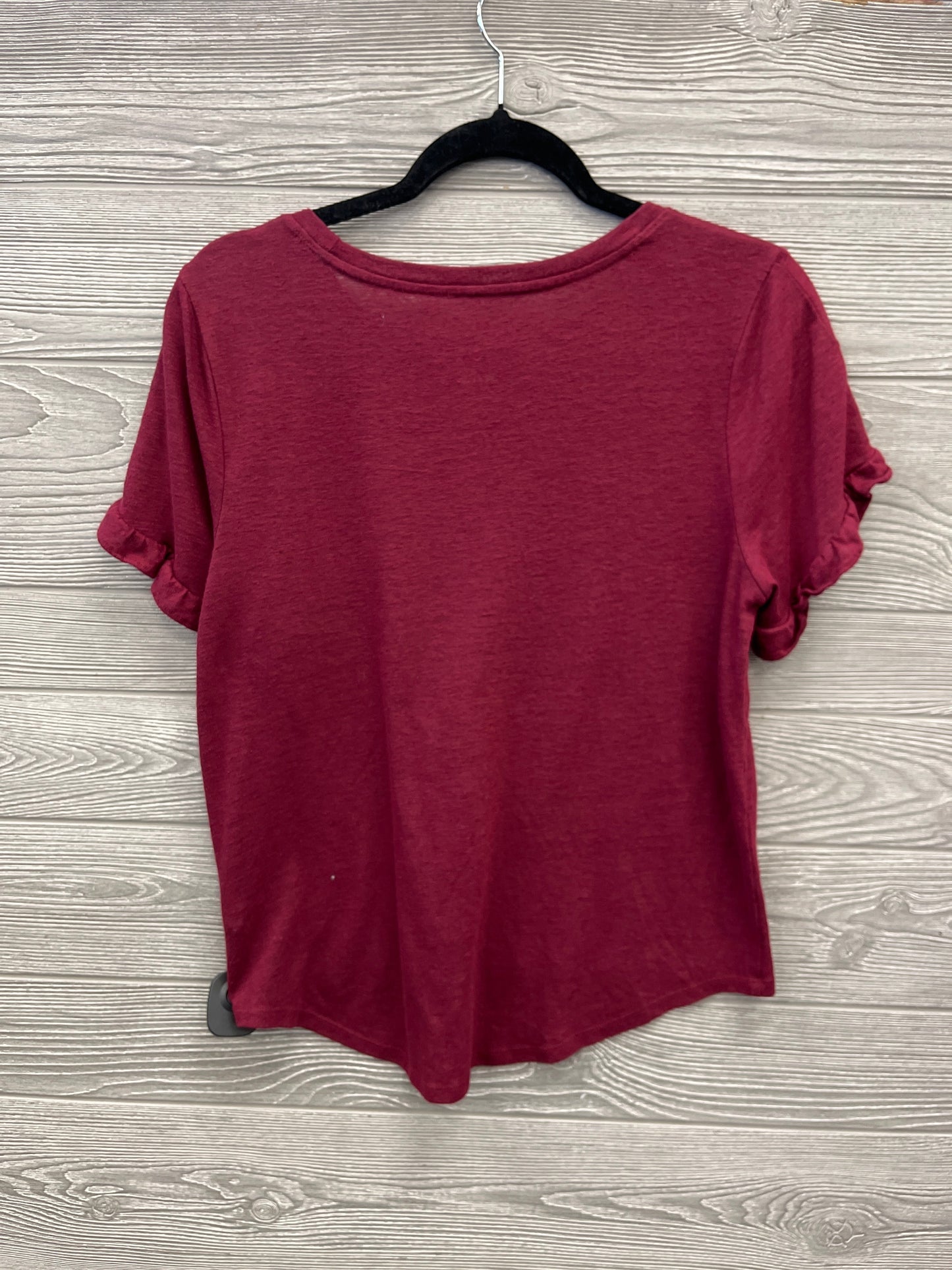 Top Short Sleeve By A New Day In Red, Size: M