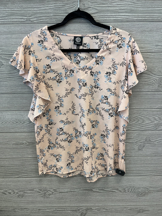 Top Short Sleeve By Bobeau In Pink, Size: S