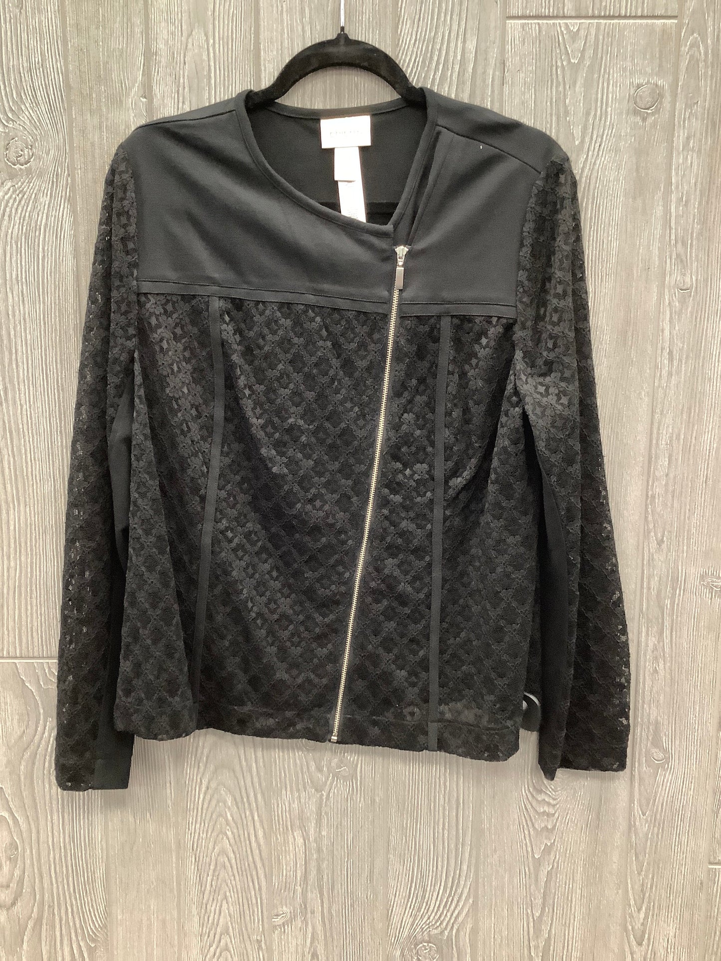 Jacket Other By Chicos In Black, Size: L