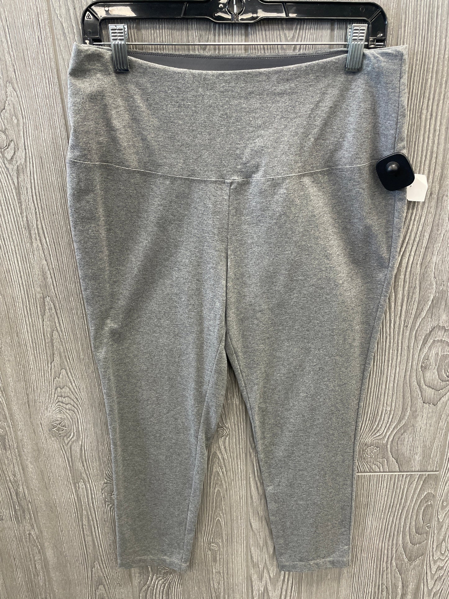 Athletic Leggings By Zenergy By Chicos In Grey, Size: M