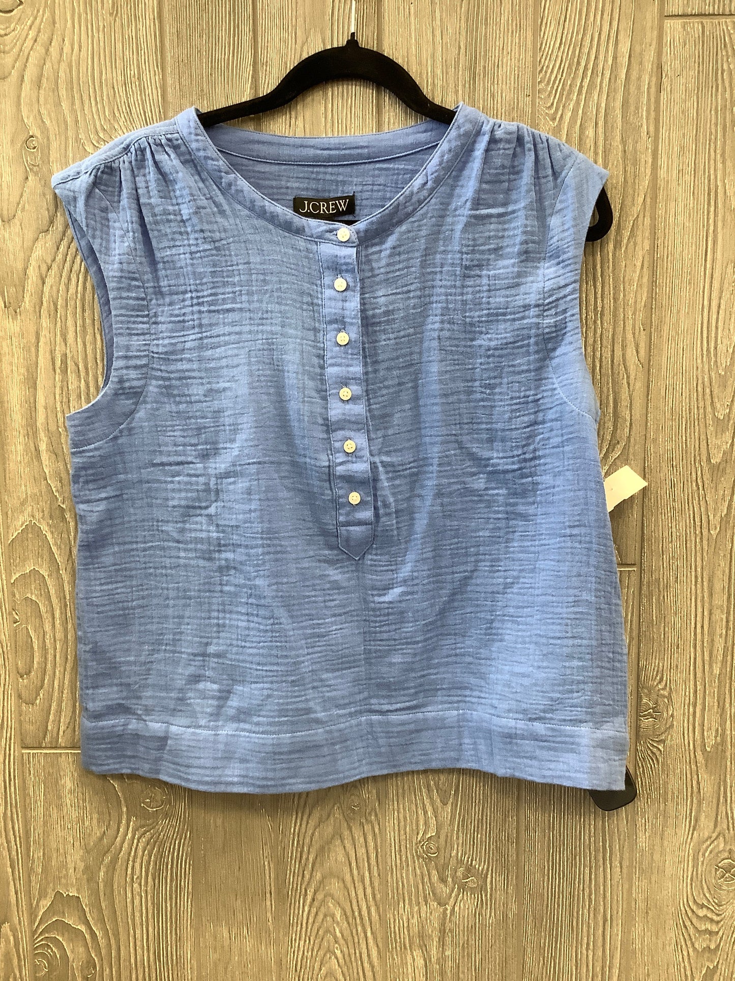 Top Sleeveless By J. Crew In Blue, Size: S