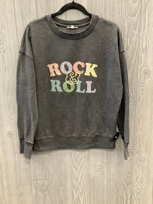 Sweatshirt Crewneck By Maurices In Grey, Size: S