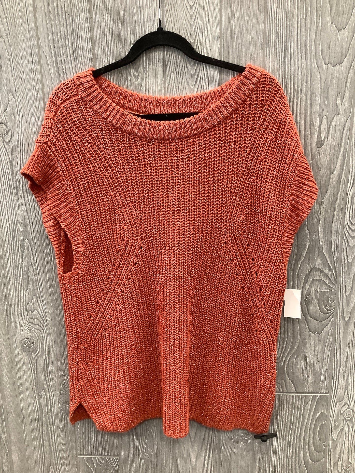 Sweater Short Sleeve By Old Navy In Orange, Size: L