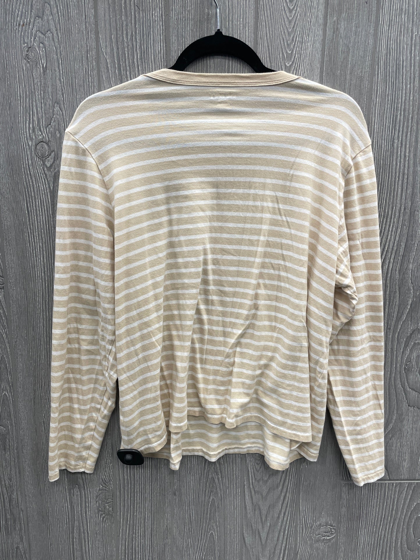 Top Long Sleeve Basic By Old Navy In Striped Pattern, Size: Xl