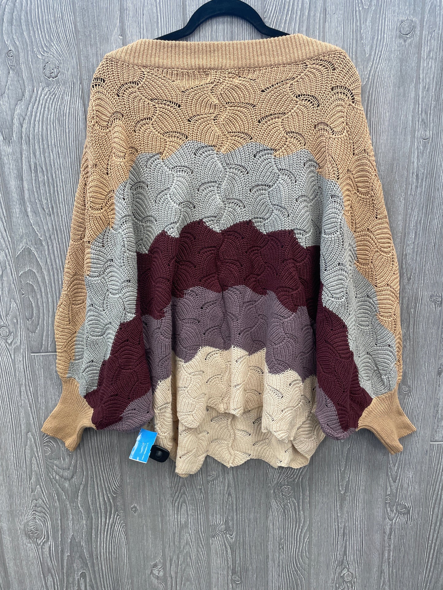 Sweater By Andree By Unit In Multi-colored, Size: 1x