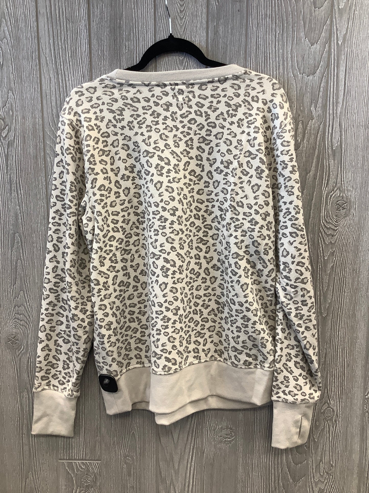 Athletic Sweatshirt Crewneck By Tek Gear In Animal Print, Size: L