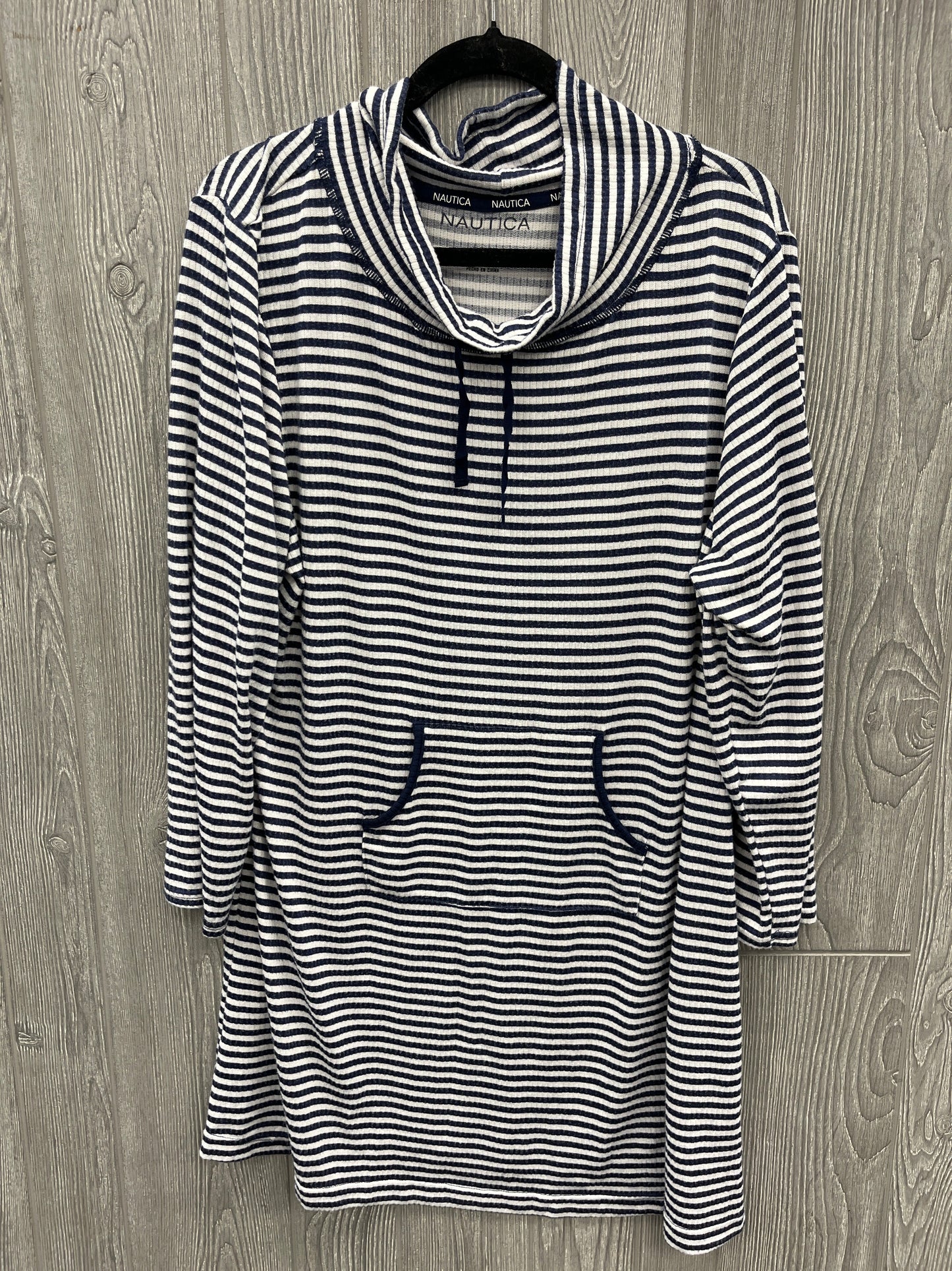 Dress Casual Midi By Nautica In Striped Pattern, Size: Xl