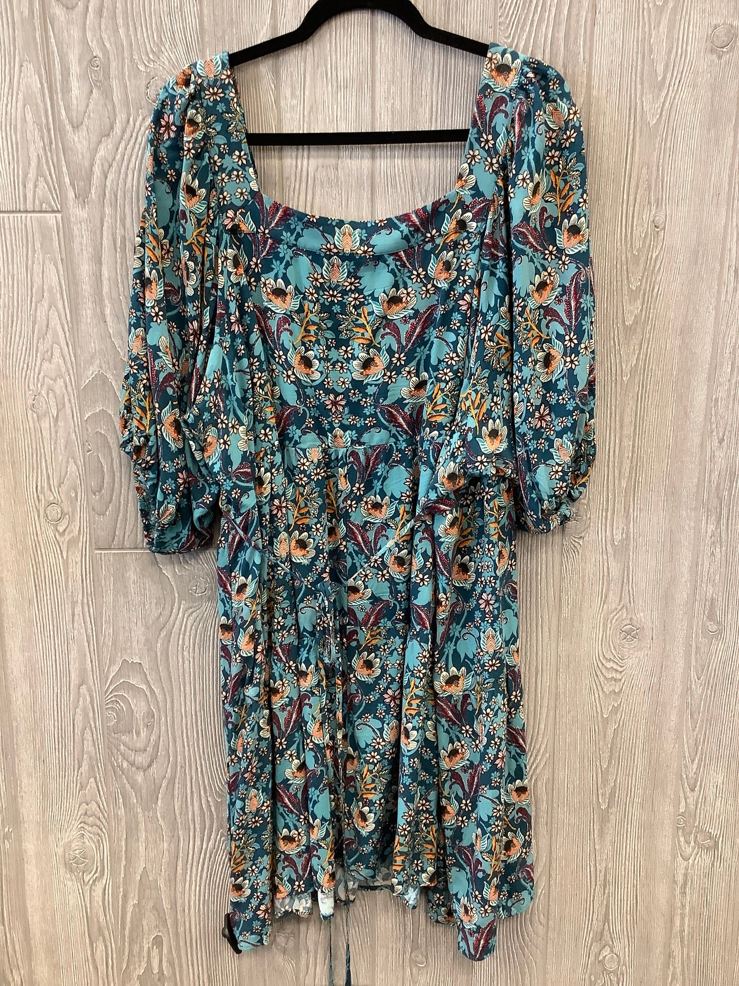 Dress Casual Midi By Maurices In Blue, Size: 3x