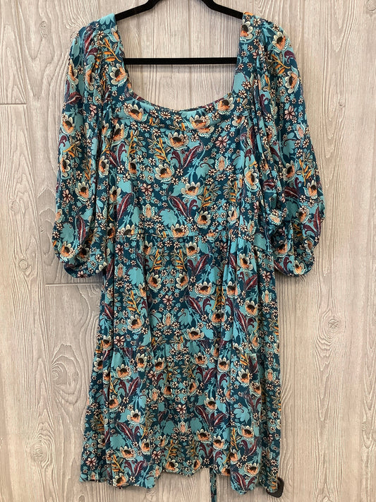 Dress Casual Midi By Maurices In Blue, Size: 3x