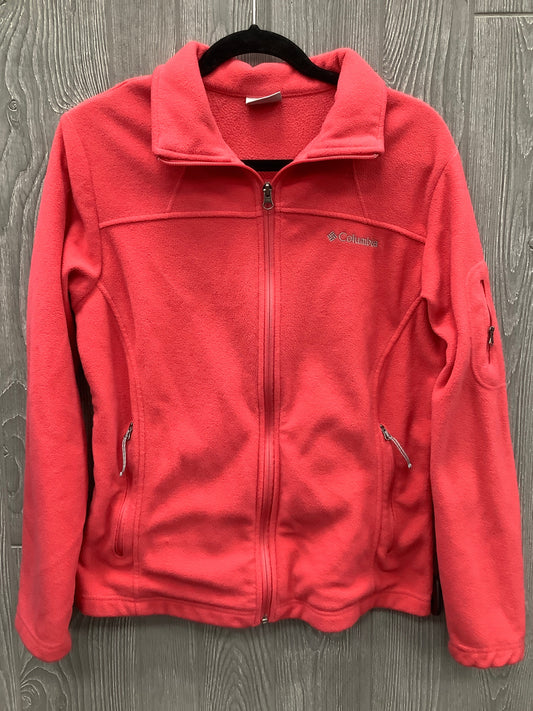 Jacket Fleece By Columbia In Pink, Size: L