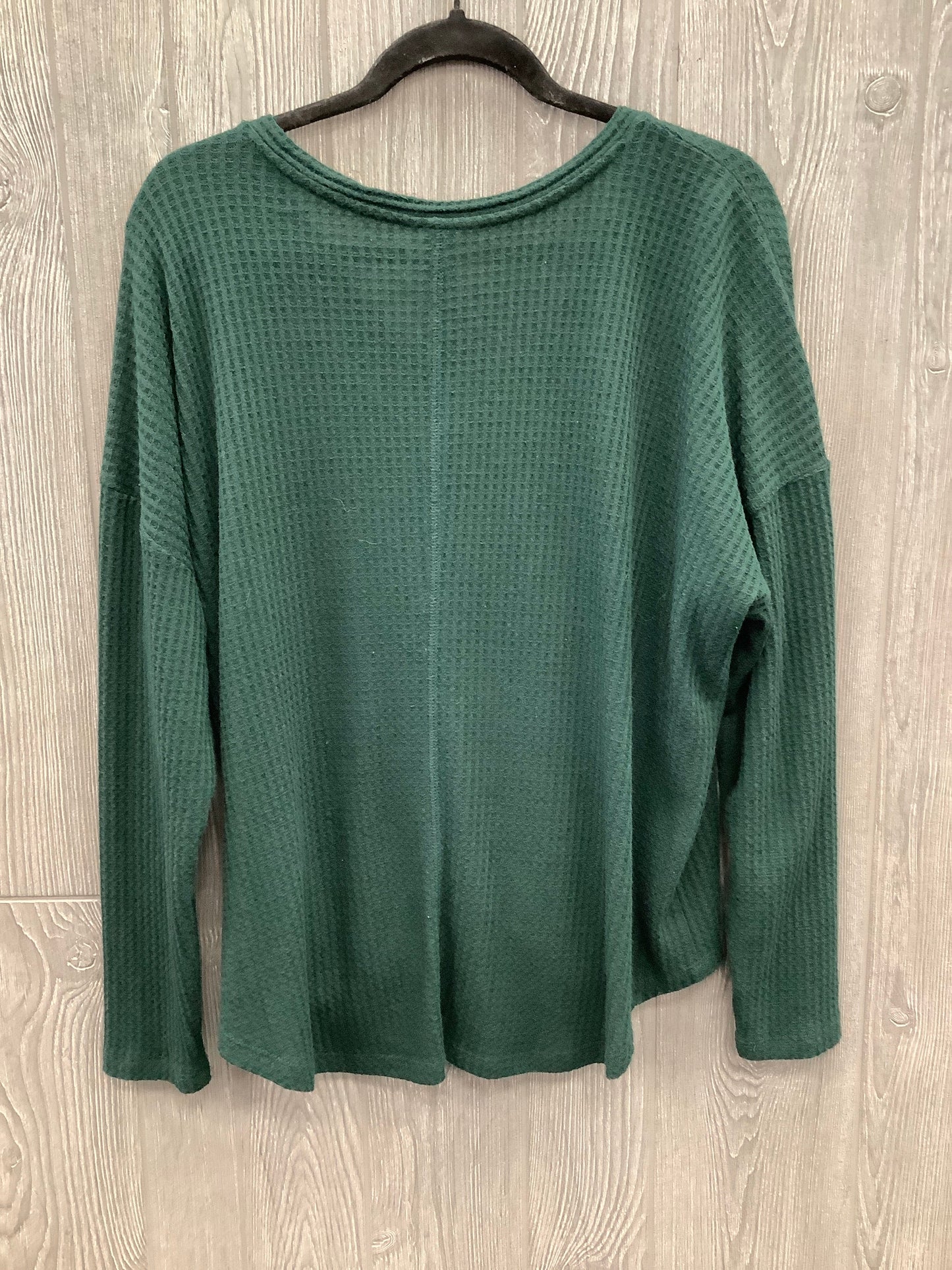 Top Long Sleeve By Style And Company In Green, Size: L