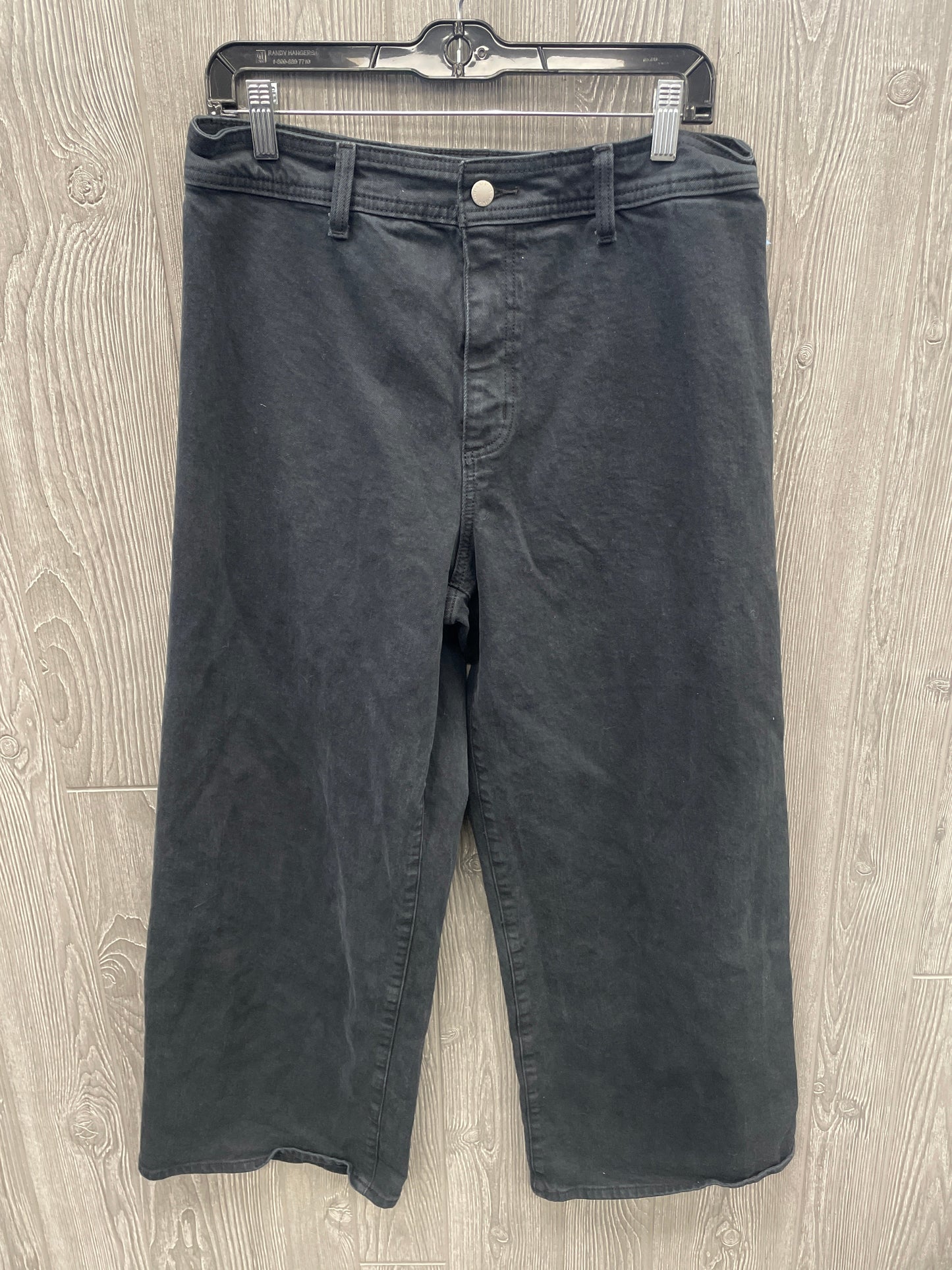 Pants Wide Leg By Universal Thread In Black Denim, Size: 12