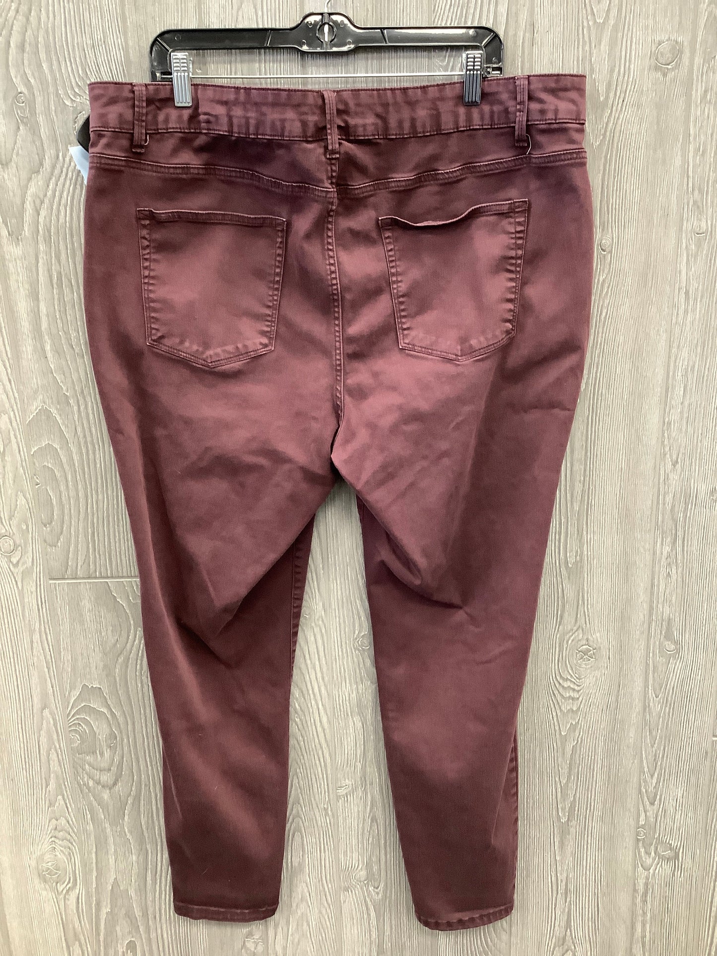 Jeans Jeggings By Maurices In Maroon, Size: 24