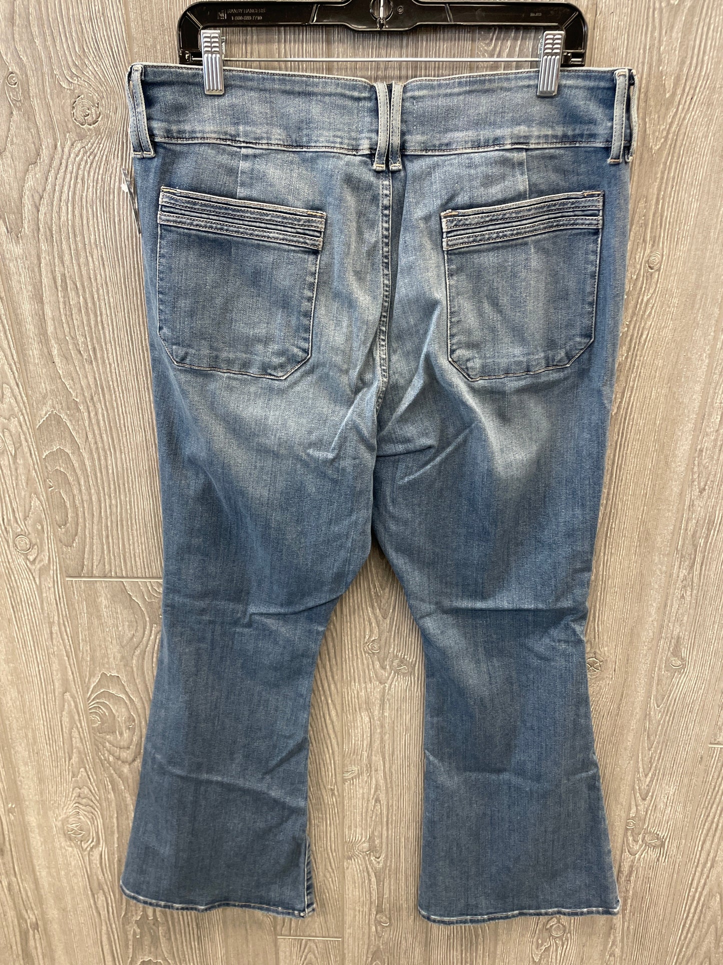 Jeans Flared By Frame In Blue Denim, Size: 18