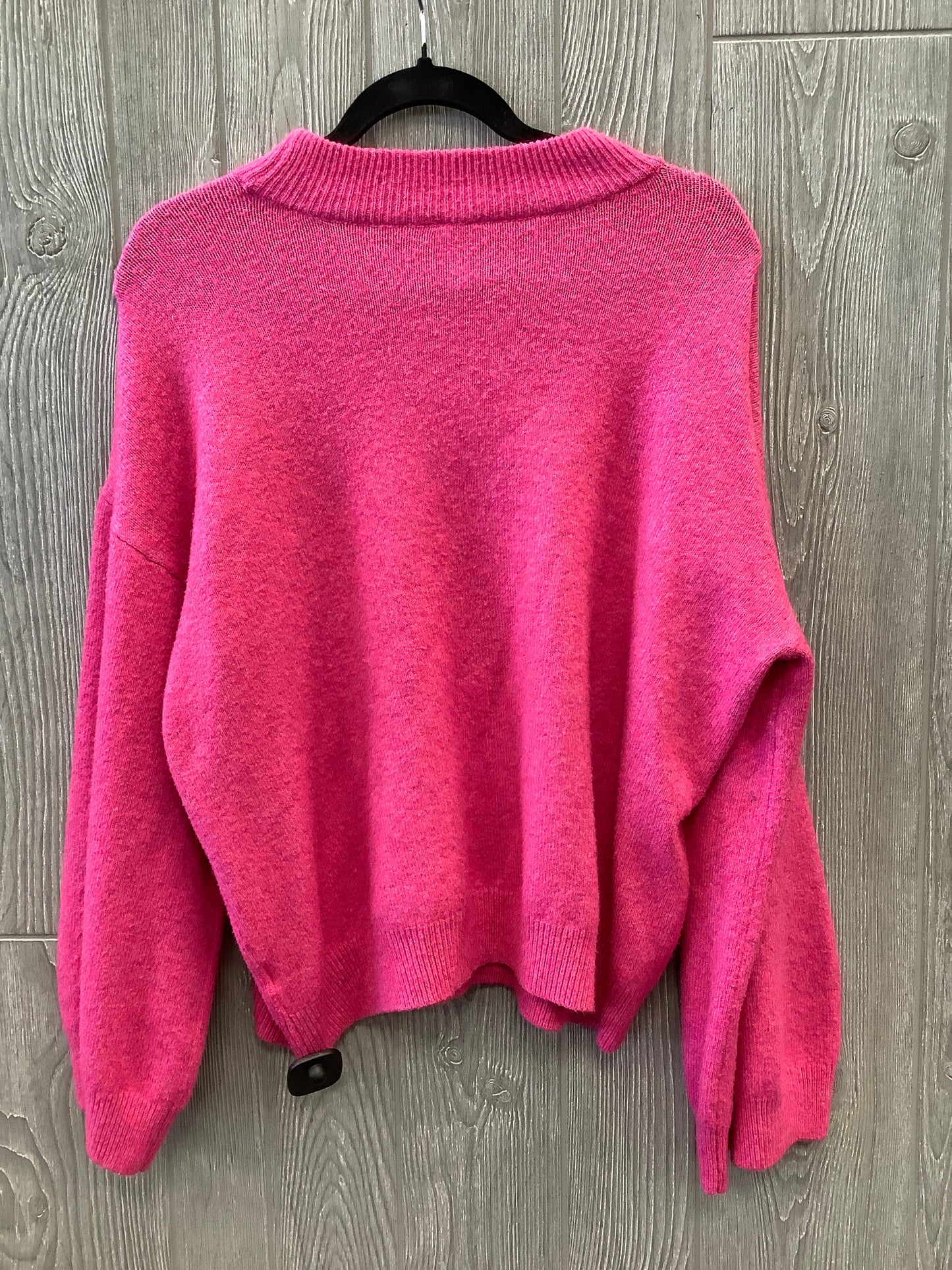 Sweater By Clothes Mentor In Pink, Size: Xl