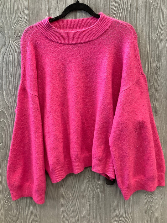 Sweater By Clothes Mentor In Pink, Size: Xl