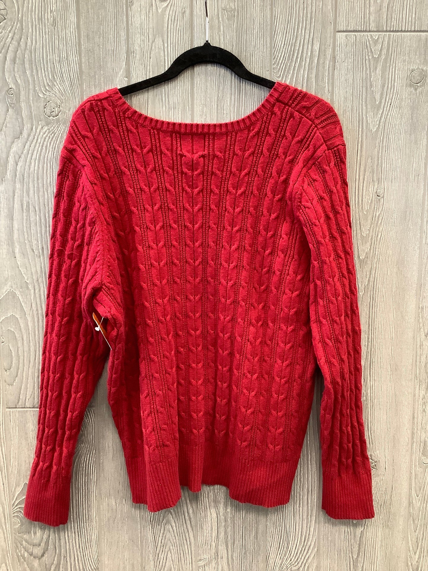 Sweater By St Johns Bay In Red, Size: 2x