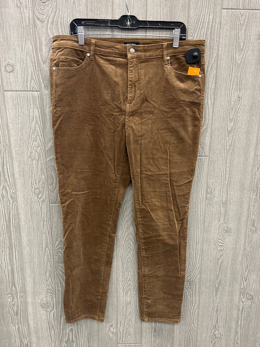 Pants Corduroy By Clothes Mentor In Brown, Size: 14