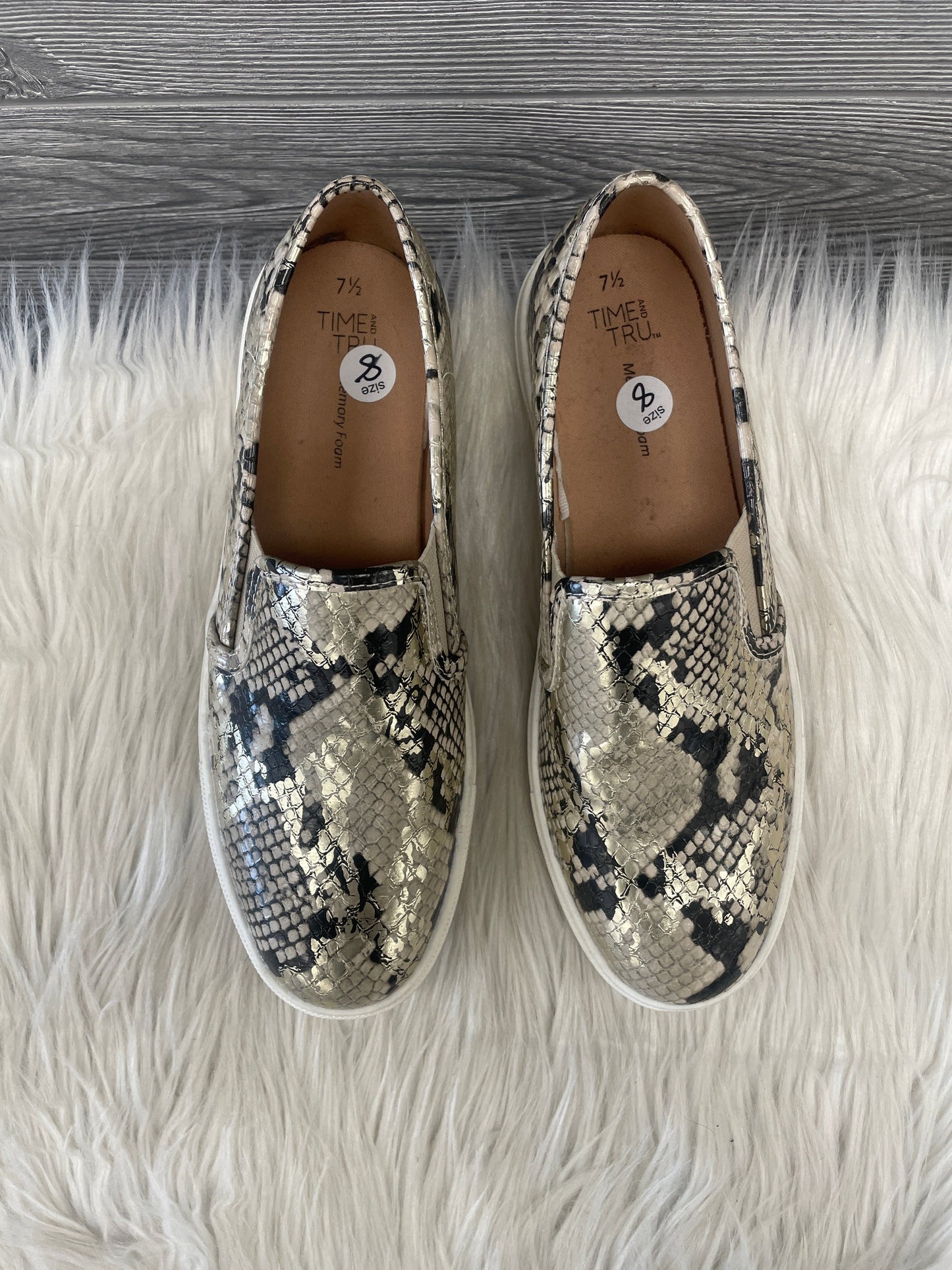 Shoes Sneakers By Time And Tru In Snakeskin Print, Size: 8