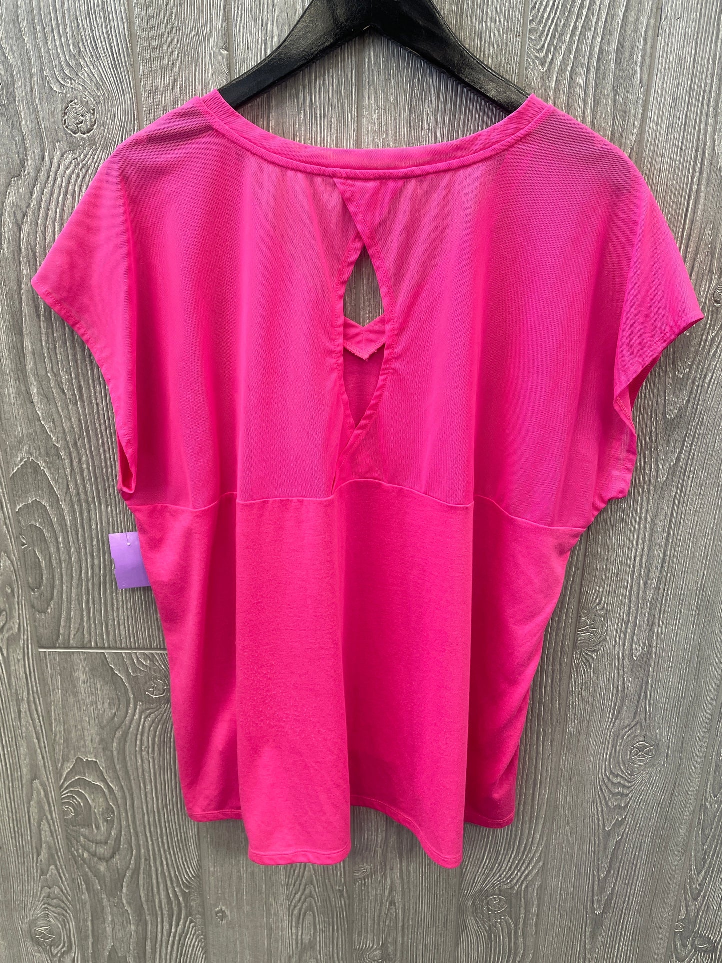 Athletic Top Short Sleeve By Clothes Mentor In Pink, Size: 2x