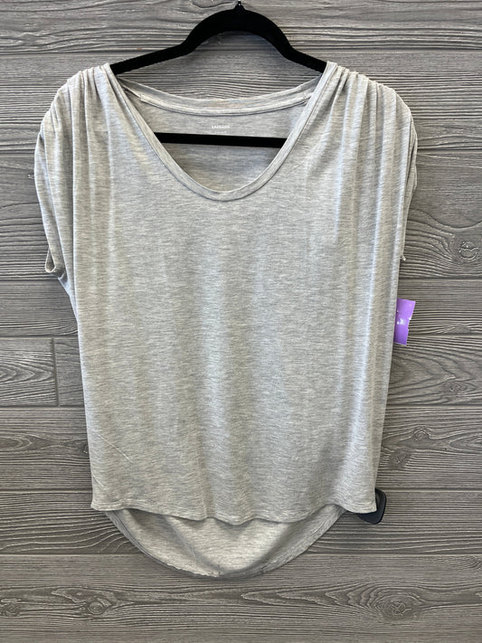 Top Short Sleeve By Express In Grey, Size: Xs