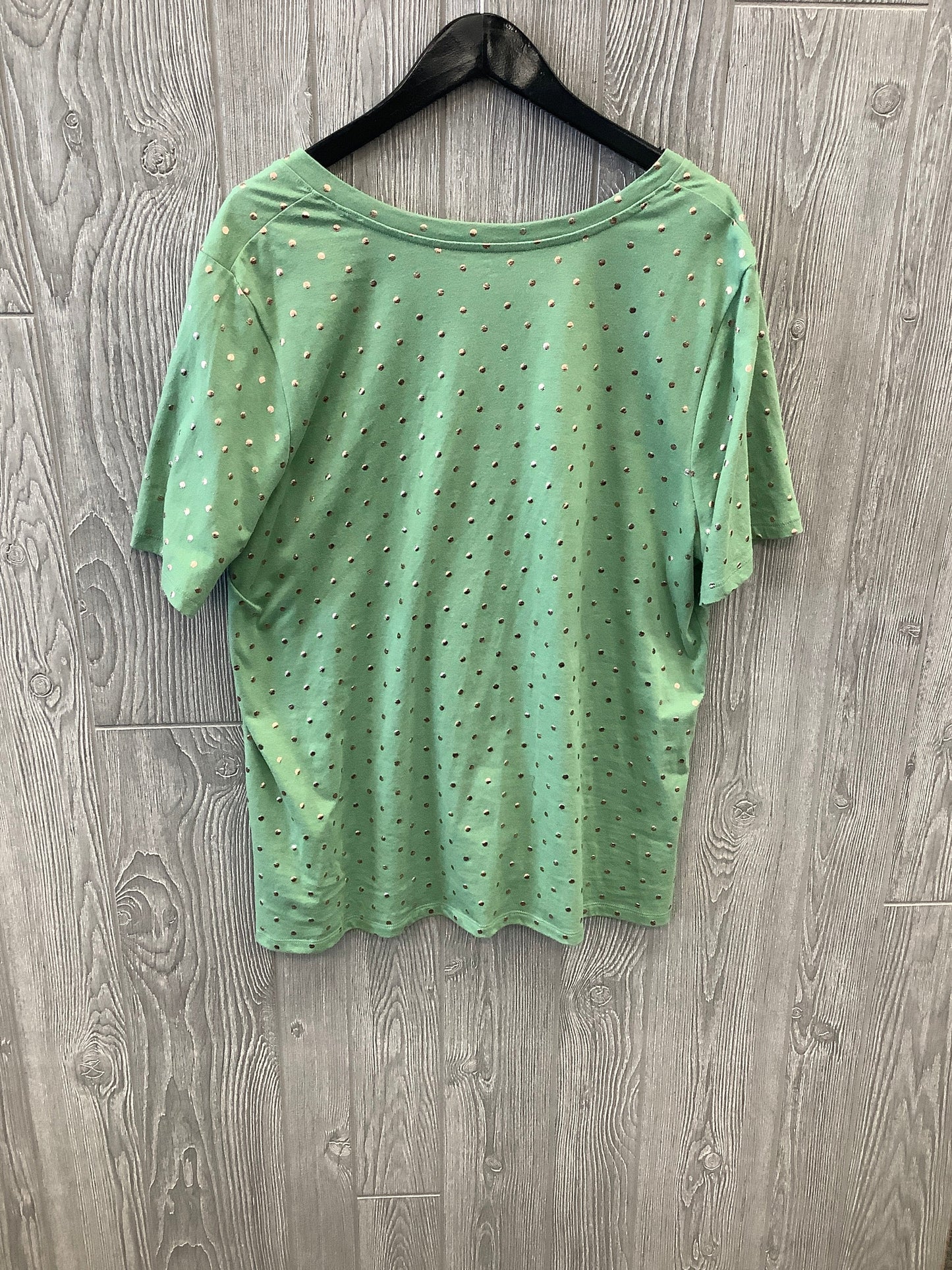 Green Top Short Sleeve Lane Bryant, Size 1x