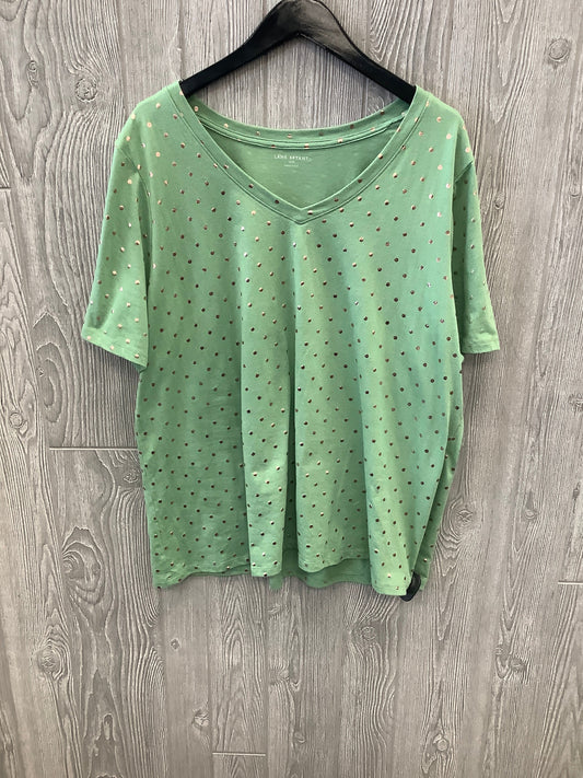 Green Top Short Sleeve Lane Bryant, Size 1x