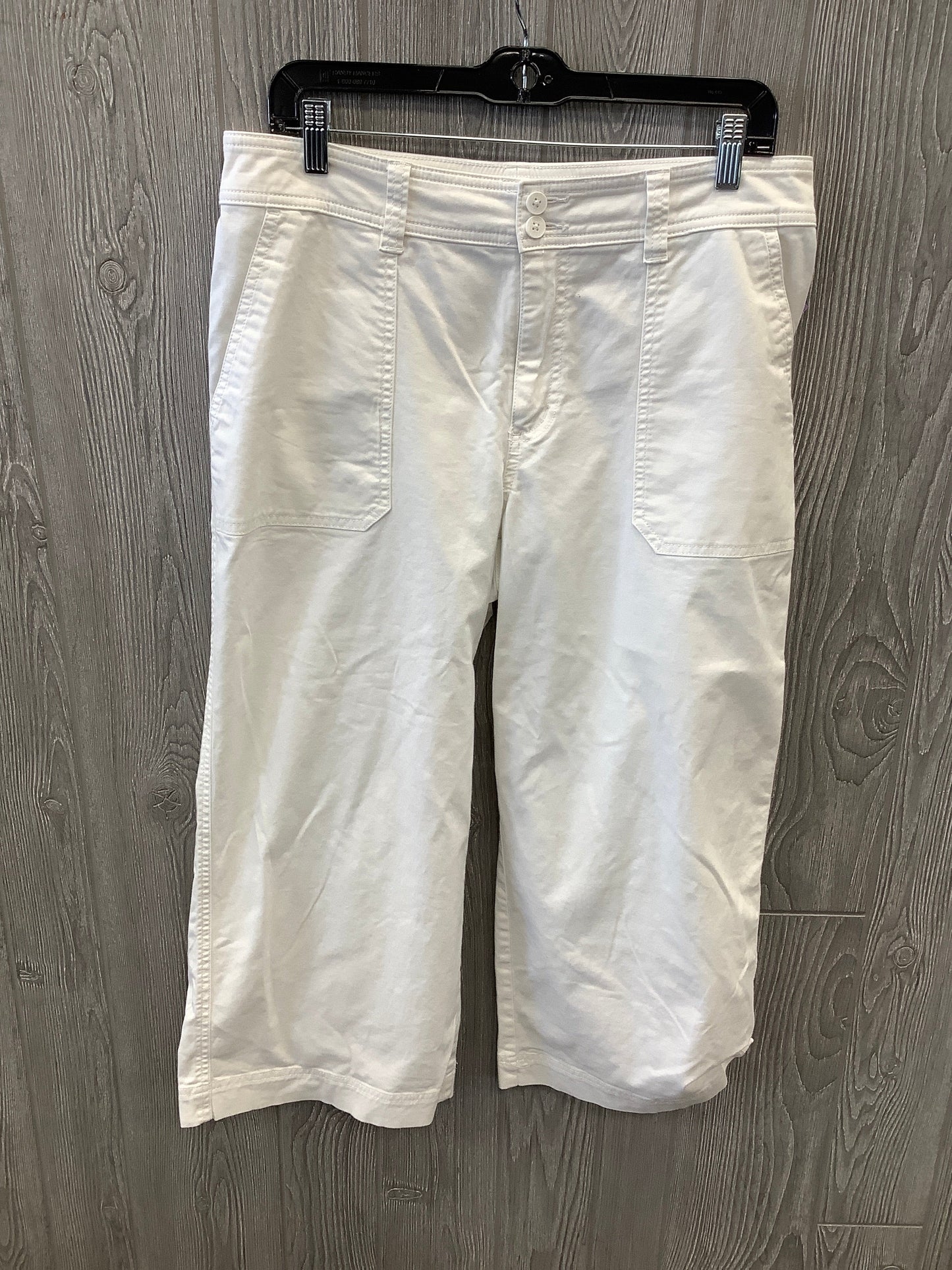 Capris By Chaps In White, Size: 10