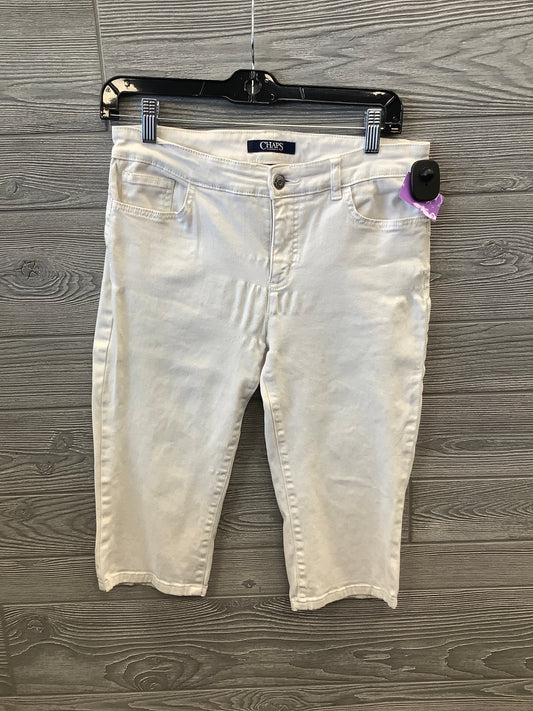 Capris By Chaps In White Denim, Size: 6