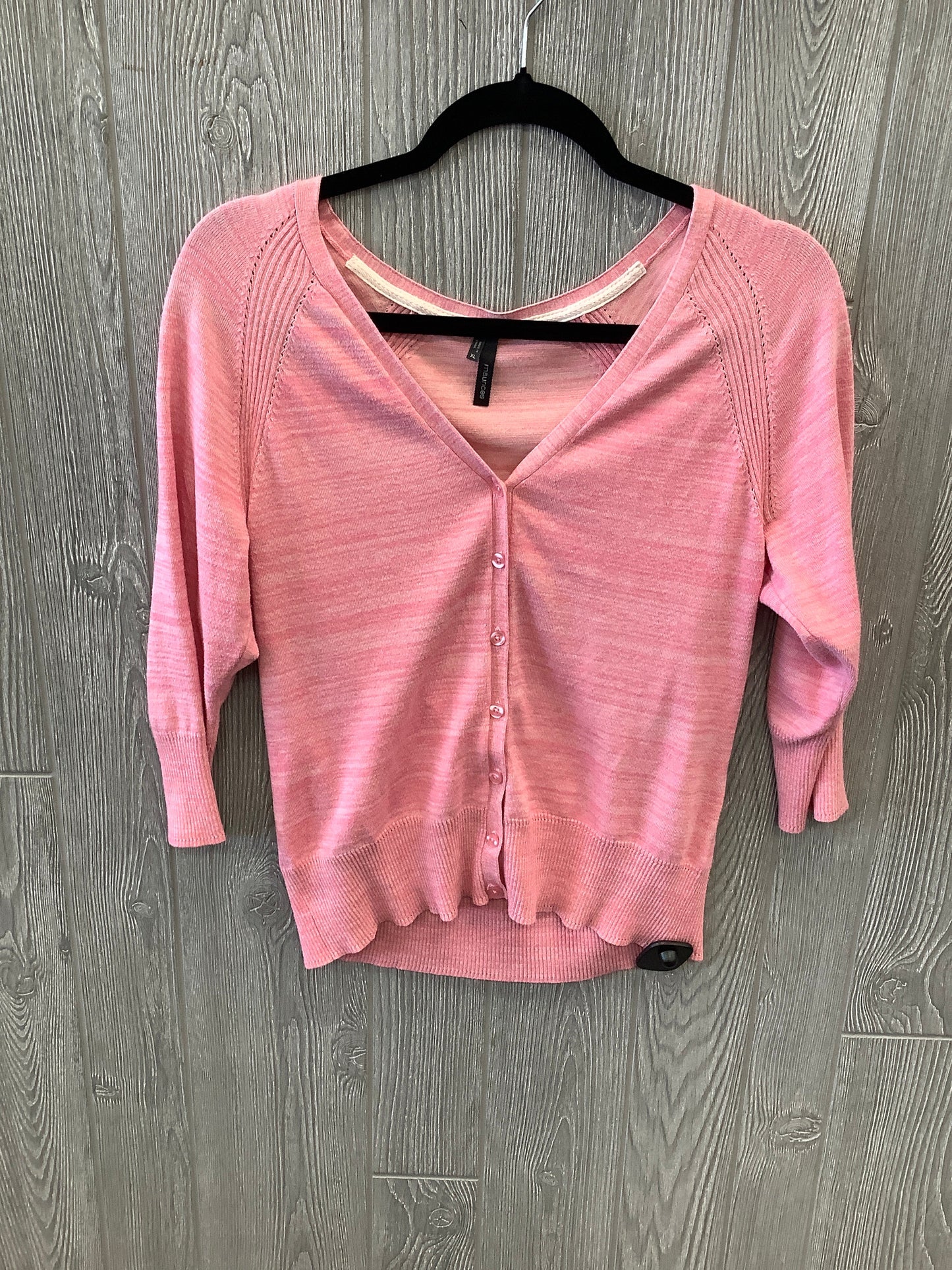 Cardigan By Maurices In Pink, Size: Xl