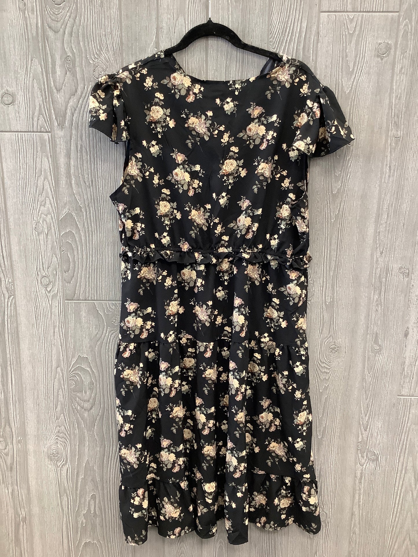 Black Dress Casual Midi Shein, Size 2x