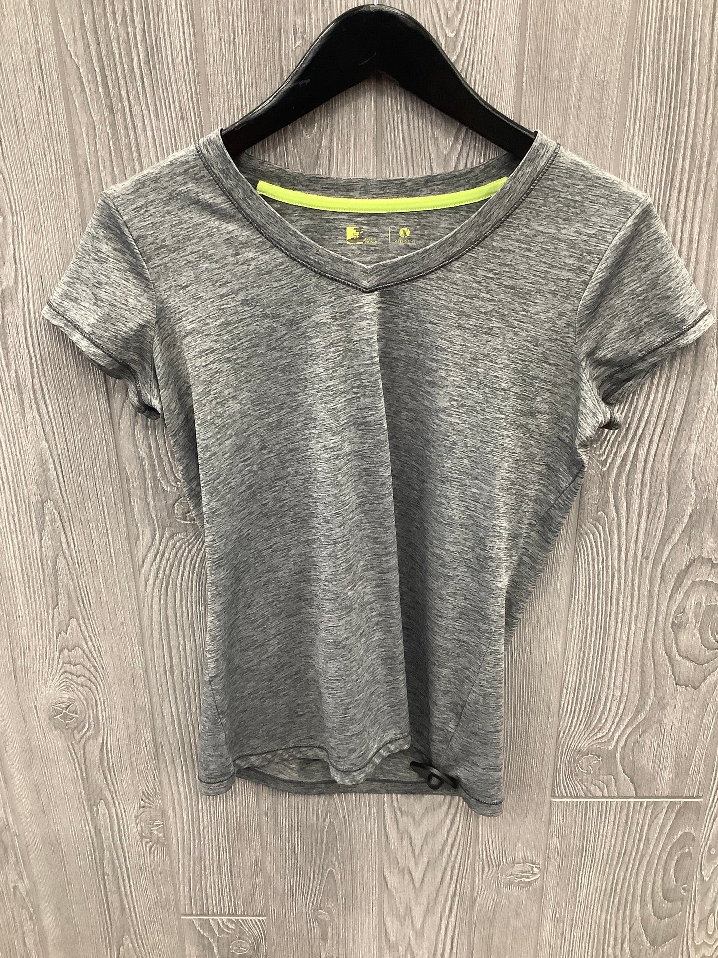 Athletic Top Short Sleeve By Xersion In Grey, Size: S