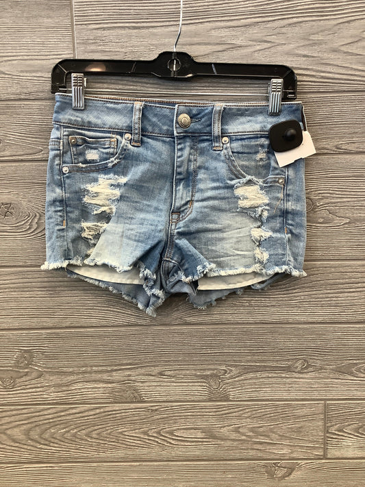 Shorts By American Eagle In Blue Denim, Size: 4