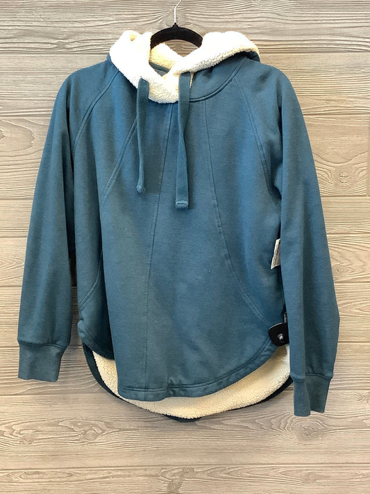 Sweatshirt Hoodie By Eddie Bauer In Blue, Size: S