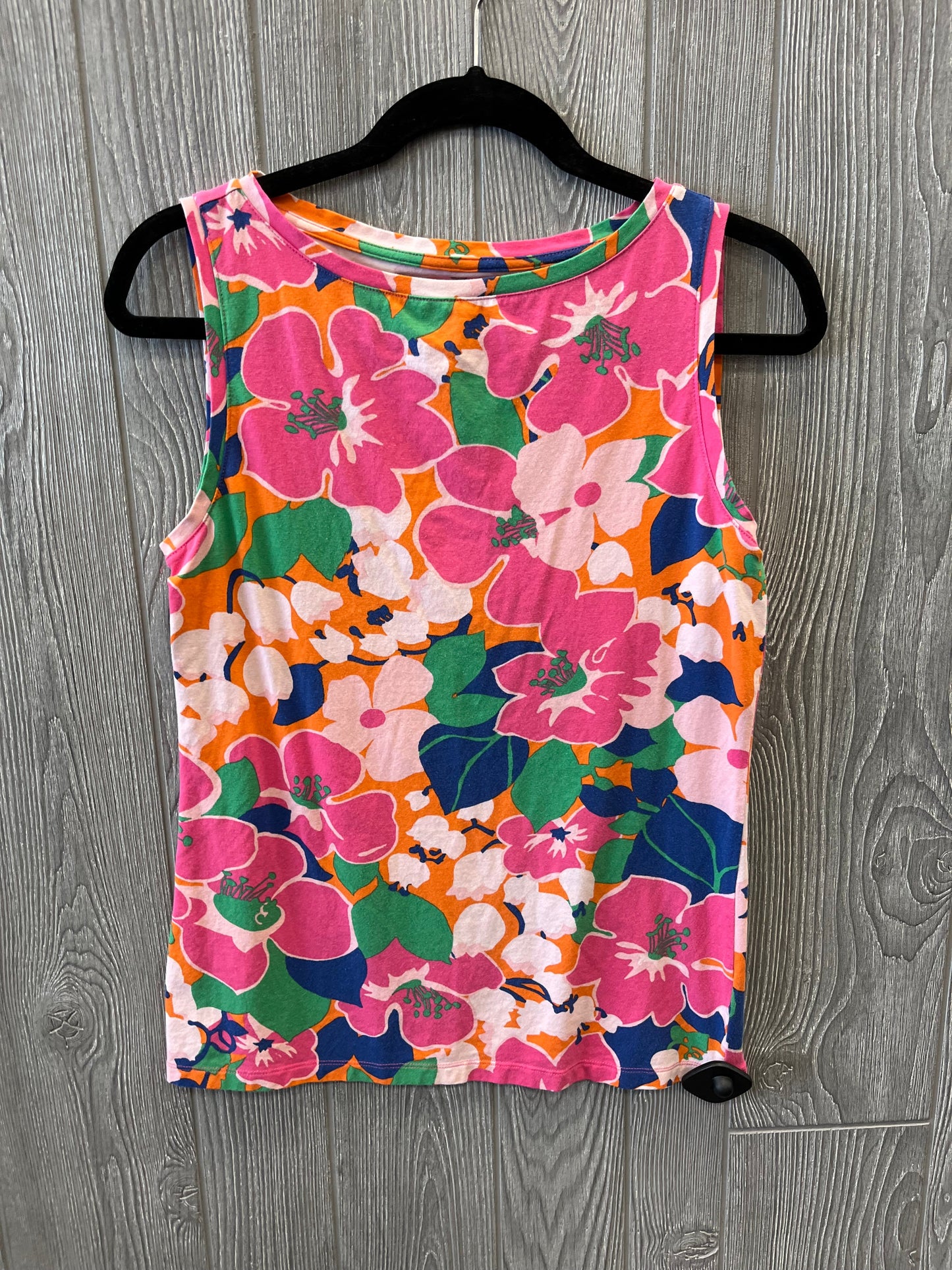 Floral Print Top Sleeveless Talbots, Size S