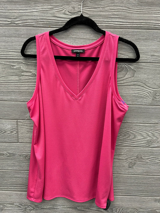 Top Sleeveless By Express In Pink, Size: L