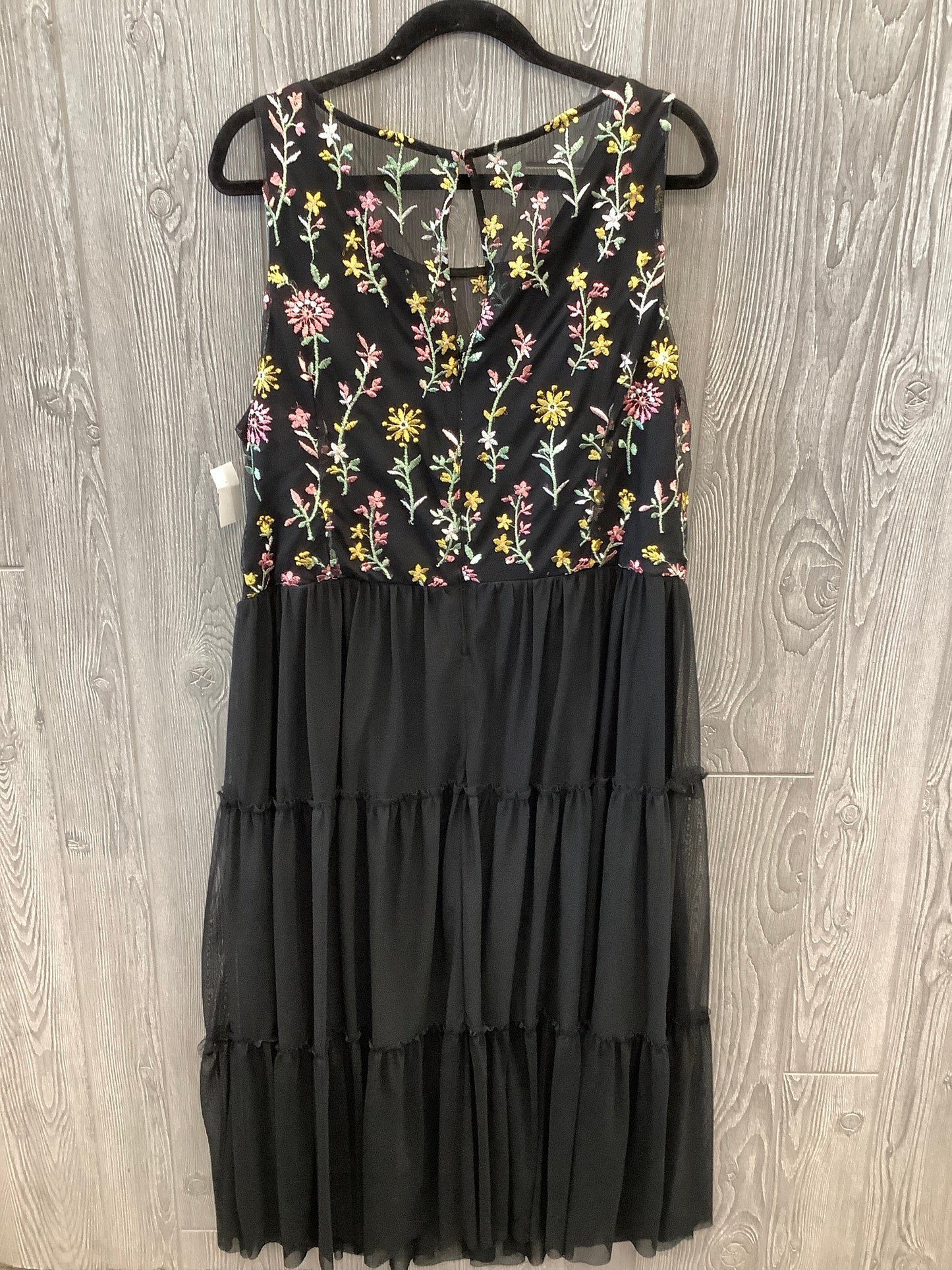 Dress Casual Maxi By Lane Bryant In Black, Size: 2x