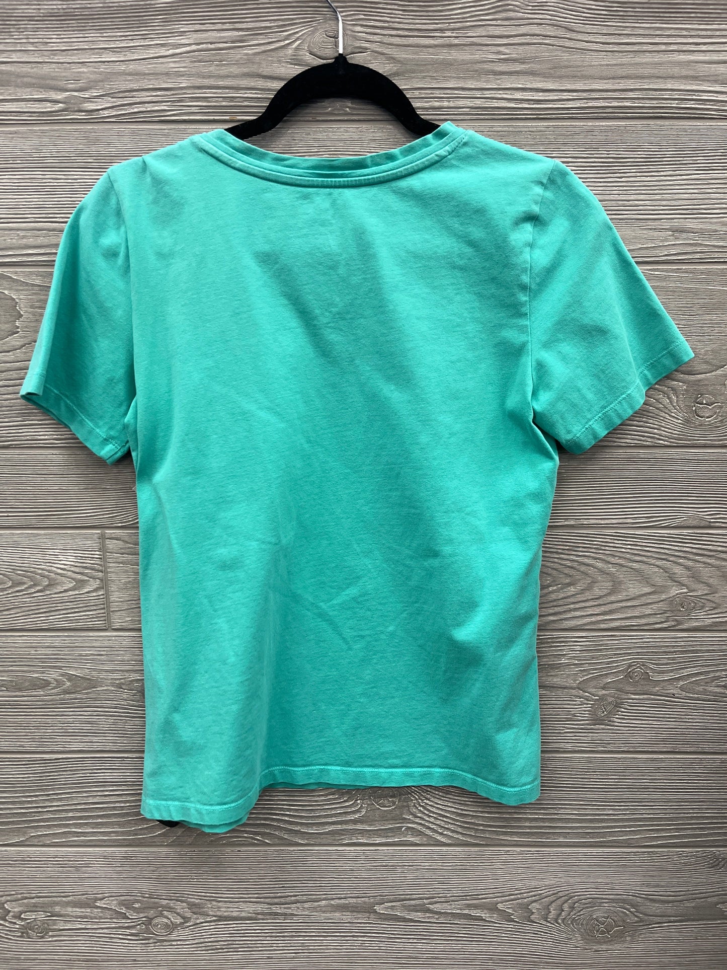 Top Short Sleeve Basic By Christopher And Banks In Aqua, Size: M