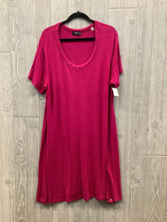 Dress Casual Midi By Tahari By Arthur Levine In Pink, Size: 1x