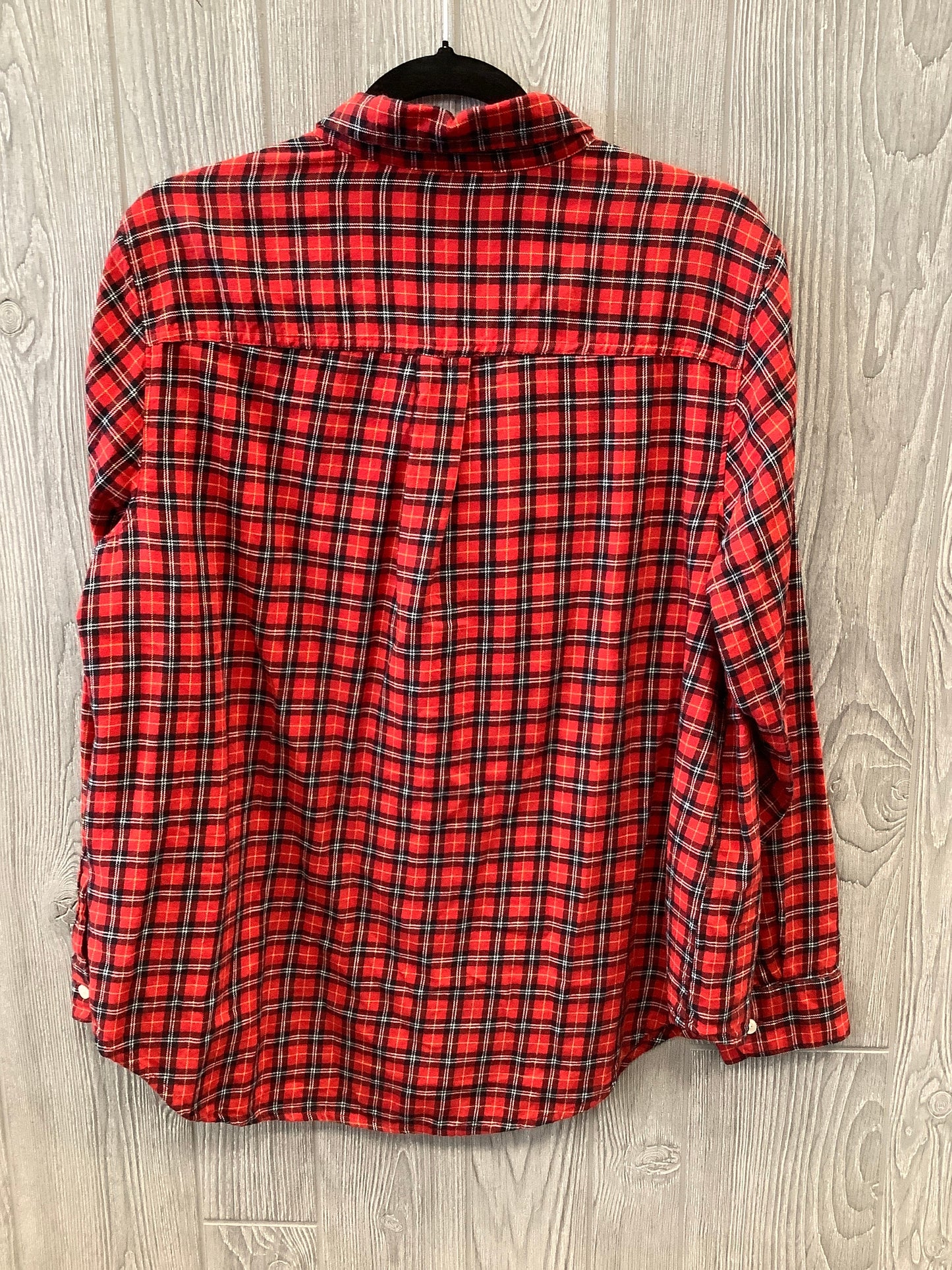 Top Long Sleeve By Old Navy In Red, Size: Xl