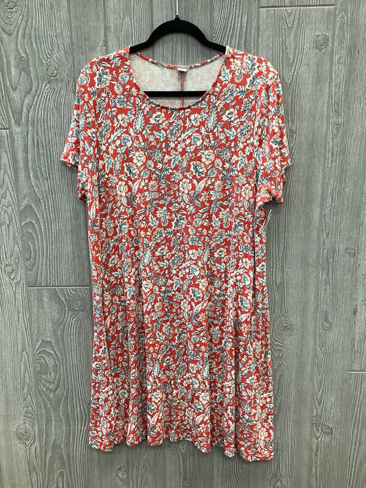 Dress Casual Short By Old Navy In Floral Print, Size: Xxl