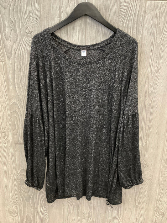 Top Long Sleeve By Old Navy In Black, Size: 3x