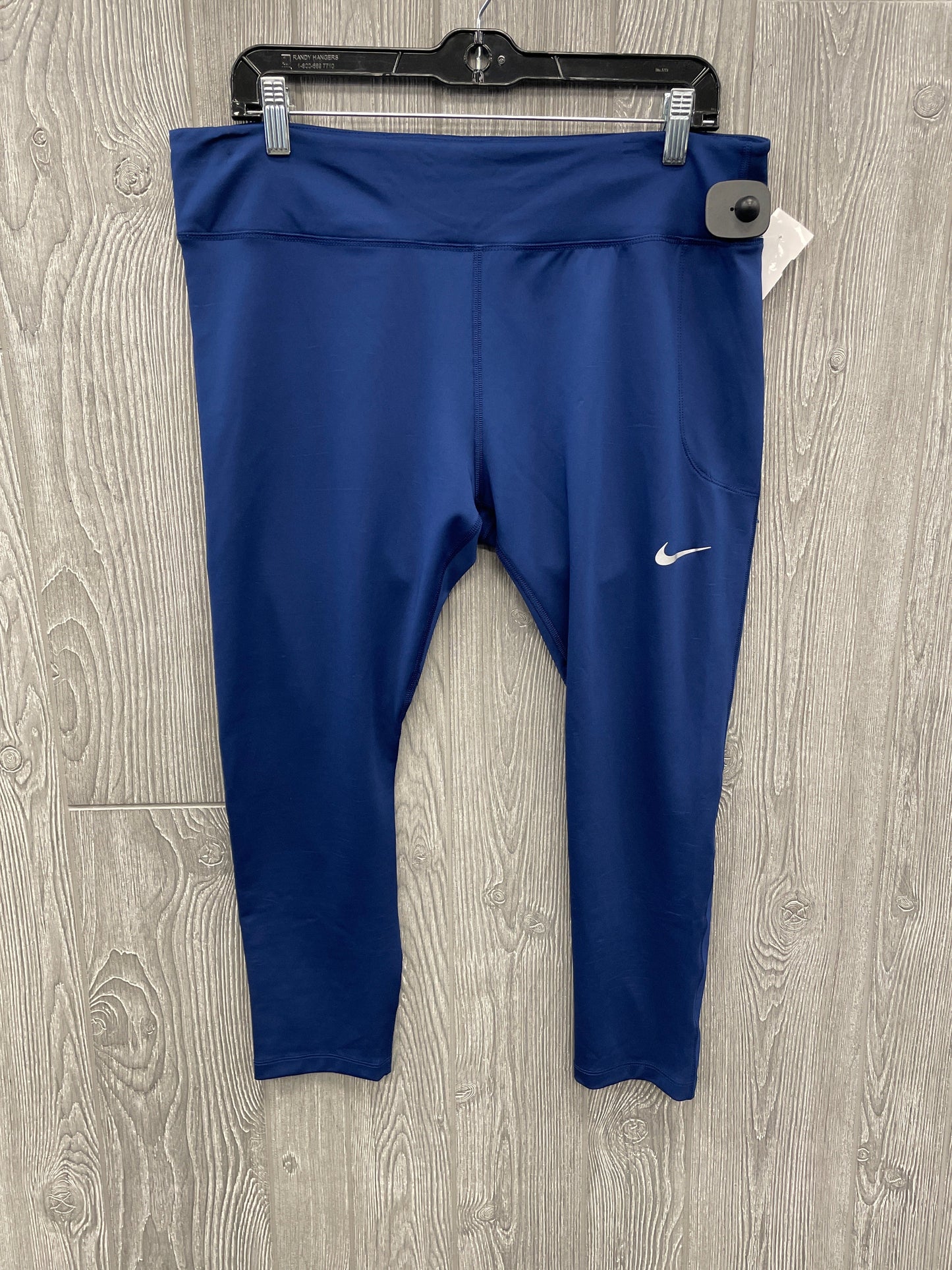 Athletic Leggings By Nike In Blue, Size: Xxl